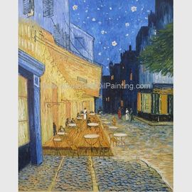 Van Gogh Cafe Terrace At-Nacht, Landschaft Van Gogh Canvas Reproductions