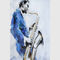 Gestaltetes modernes Art Oil Painting Decorative Saxophone-Instrument für Hauptinnenraum