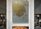 Strukturiertes Segeltuch-Gold, das abstrakte starke Farben-Wand Art For Home Decorative malt