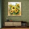 Blumensonnenblumen-Paletten-Messer-Malerei für Wohnzimmer-Innenausstattung