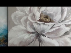 Ölgemälde mit Sonnenaufgang, Meereslandschaft, Palettenmesser, Segelboot, flexibel