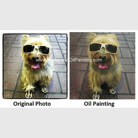 Ursprüngliche kundenspezifische Ölgemälde-Porträts, Hundehaustier-Porträts von den Fotografien 16&quot; X 16&quot;