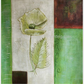 Modernes abstraktes Blumen-Ölgemälde auf Segeltuch, ausgedehnte Segeltuch-Malerei für Wand-Dekor