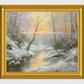 Gestaltete kundenspezifische Winter-Landschaftsmalerei mit Schnee-neo- klassischer Art