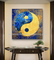 Handgemaltes Segeltuch-moderne Art Oil Paintings Feng Shui-Farbe für Kabinett-Dekoration