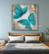 Schmetterlings-Art Oil Paintings Colorful Animal-Segeltuch-moderne Art 80 x 80 cm
