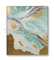 Handgemaltes Zusammenfassungs-Art Canvas Paintings Flow Color-Gold für Wand-Dekoration