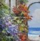 Paletten-Messer-Küsten-Stadtölgemälde-handgemalte Landschaftsmalerei auf Segeltuch