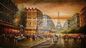 Paris-Straßenbild-Segeltuch-Malerei fertigte Größen-Farbe für neoklassische Art besonders an