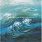 Zeitgenössische Zusammenfassung handgemachter Art Painting Sea Wave, Strectched-Segeltuch-Wand-Kunst