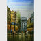 Abstrakter malender Eiffelturm Paris/Paris-Straßen-Malerei-Paletten-Messer mit Beschaffenheit