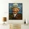 Vincent Van Gogh Paintings Self Portrait-Wiedergabe auf Segeltuch für Haus-Dekor