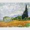 Handgemachtes Vincent Van Gogh Oil Paintings Reproductions-Weizen-Feld mit Zypressen