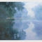 Grüner Claude Monet Oil Paintings Reproduction Misty-Morgen auf der Seine