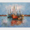 Starkes Öl-abstrakte Segelboot-Malereien/handgemalte Boots-Landschaftsmalereien