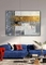 Abstrakte goldene Büro-Dekoration 3D Art Paintings Canvas Decorative For