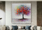 Zusammenfassungs-bunte moderne Art Oil Painting Hand Painted-Baum-Malerei für Wohnzimmer 32&quot; X 32&quot;